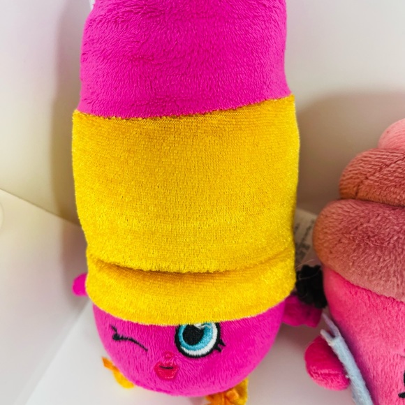 Shopkins Plush Lot Of 4 Lippy Lips Mary Wishes Taco Terrie Chatter 5” Toy Bundle - Picture 4 of 7